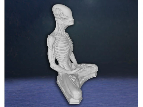 Alien Meditation Hudson Hicks Facehugger Ellen Ripley Newt Action Figures Custom 3D print model 3D Print Model
