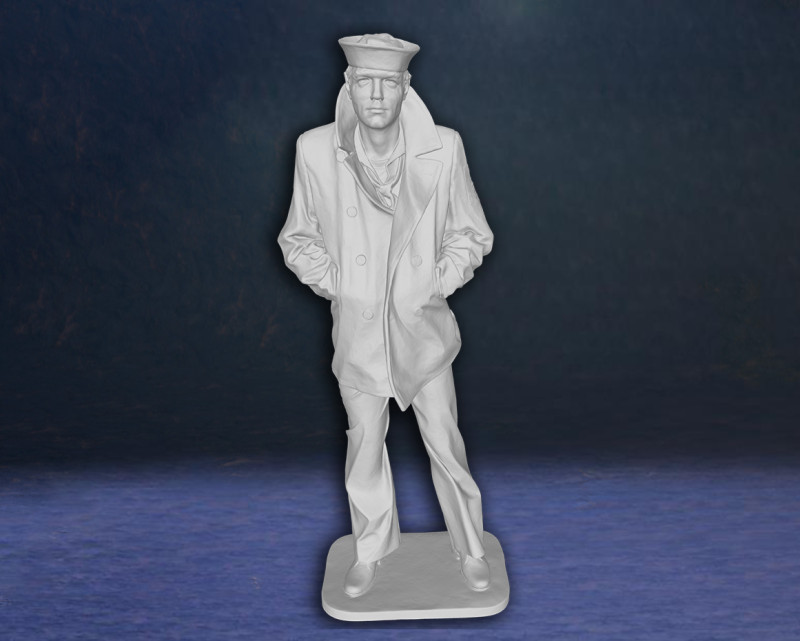 Lone Sailor Memorial statue Action Figures Custom 3D print model 3D Print Model .c4d .max .obj .3ds .fbx .stl .blend 