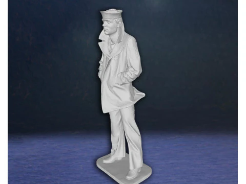 Lone Sailor Memorial statue Action Figures Custom 3D print model 3D Print Model