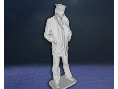 Lone Sailor Memorial statue Action Figures Custom 3D print model 3D Print Model