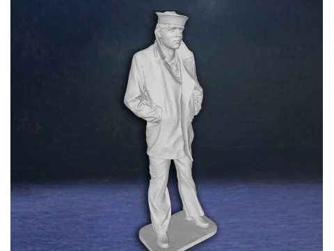 Lone Sailor Memorial statue Action Figures Custom 3D print model 3D Print Model