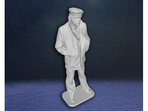 Lone Sailor Memorial statue Action Figures Custom 3D print model 3D Print Model