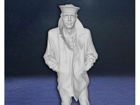 Lone Sailor Memorial statue Action Figures Custom 3D print model 3D Print Model