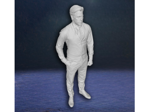 Ben Affleck Batman Super Hero Action Figures Custom 3D print model 3D 打印模型