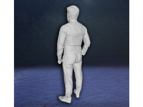 Ben Affleck Batman Super Hero Action Figures Custom 3D print model 3D 打印模型