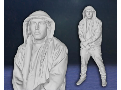 Eminem Legend Super Star Rap Hiphop music Action Figures Custom 3D print model 3D Print Model