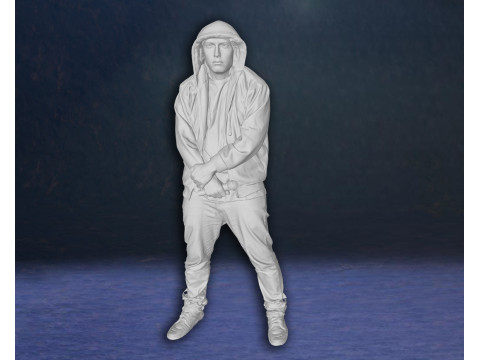 Eminem Legend Super Star Rap Hiphop music Action Figures Custom 3D print model 3D Принт Модель