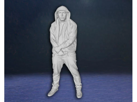 Eminem Legend Super Star Rap Hiphop music Action Figures Custom 3D print model 3D Print Model