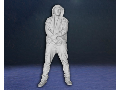Eminem Legend Super Star Rap Hiphop music Action Figures Custom 3D print model 3D Принт Модель