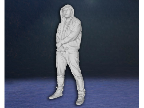 Eminem Legend Super Star Rap Hiphop music Action Figures Custom 3D print model 3D Принт Модель