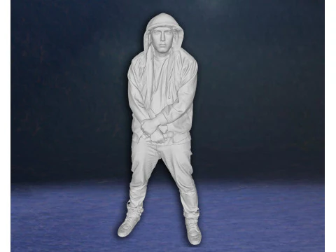 Eminem Legend Super Star Rap Hiphop music Action Figures Custom 3D print model 3D Print Model