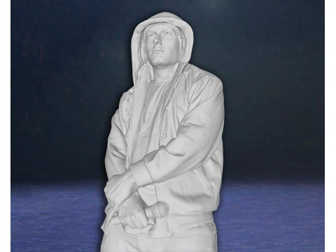 Eminem Legend Super Star Rap Hiphop music Action Figures Custom 3D print model 3D Print Model