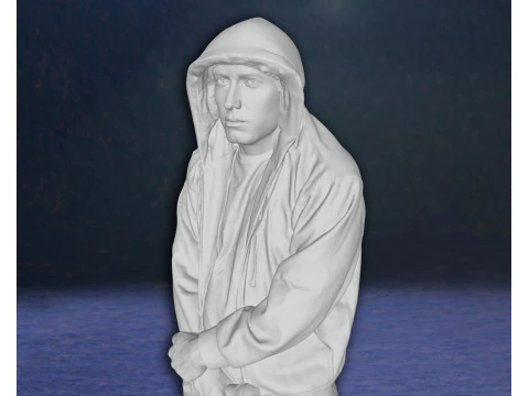 Eminem Legend Super Star Rap Hiphop music Action Figures Custom 3D print model 3D Print Model