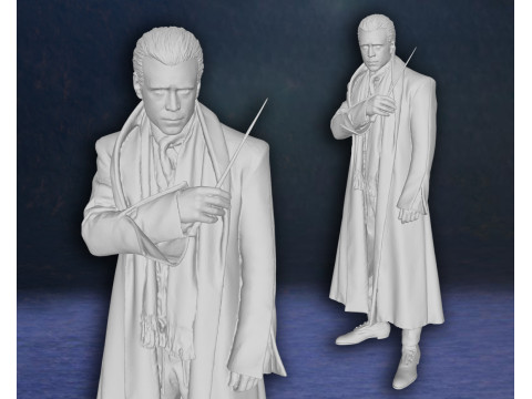 Colin Farrell Fantastic Beasts Harry Potter Newt Scamander Action Figures Custom 3D print model 3D Print Model
