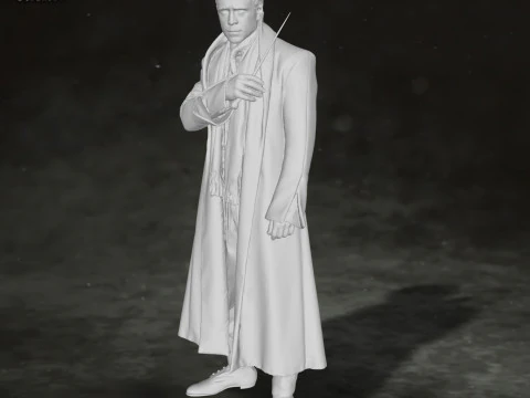 Colin Farrell Fantastic Beasts Harry Potter Newt Scamander Action Figures Custom 3D print model 3D Print Model