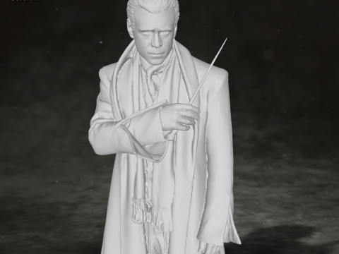 Colin Farrell Fantastic Beasts Harry Potter Newt Scamander Action Figures Custom 3D print model Modelo de Impressão 3D