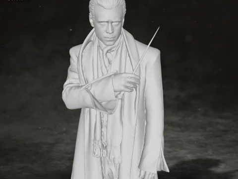 Colin Farrell Fantastic Beasts Harry Potter Newt Scamander Action Figures Custom 3D print model 3D Print Model