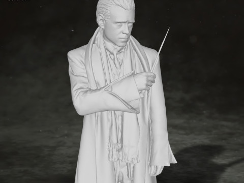 Colin Farrell Fantastic Beasts Harry Potter Newt Scamander Action Figures Custom 3D print model Modelo de Impressão 3D