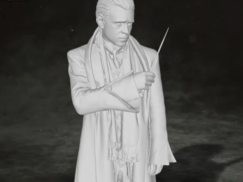 Colin Farrell Fantastic Beasts Harry Potter Newt Scamander Action Figures Custom 3D print model 3D Print Model
