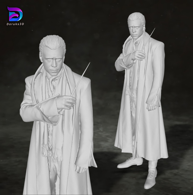 Colin Farrell Fantastic Beasts Harry Potter Newt Scamander Action Figures Custom 3D print model Modelo de Impressão 3D .c4d .max .obj .3ds .fbx .stl .blend