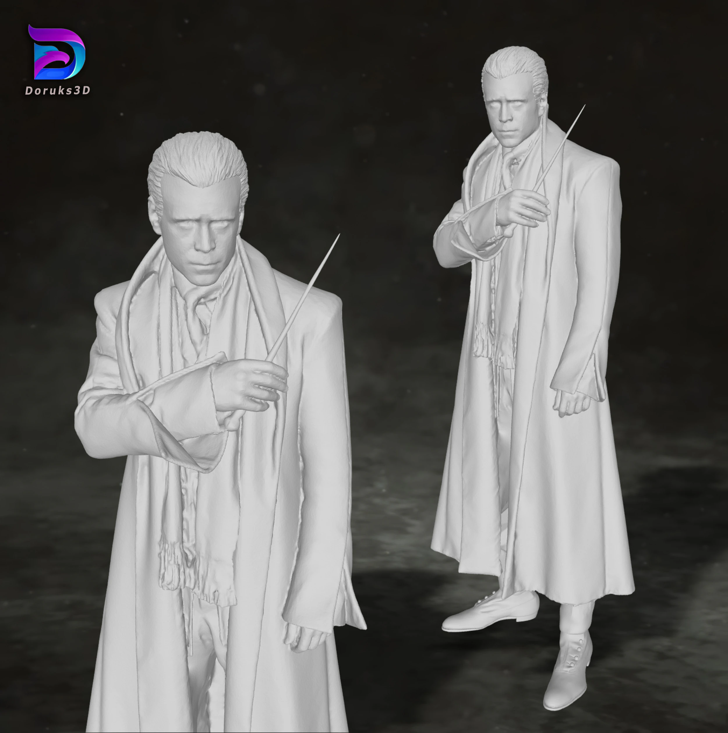 Colin Farrell Fantastic Beasts Harry Potter Newt Scamander Action Figures Custom 3D print model 3D Print Model .c4d .max .obj .3ds .fbx .stl .blend 