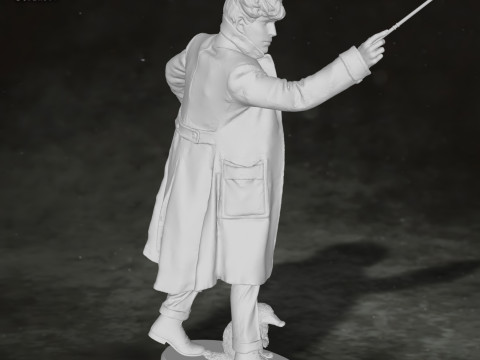 Newt Scamander Eddie Redmayne Fantastic Beasts Harry Potter Action Figures Custom 3D print model Modello di stampa 3D