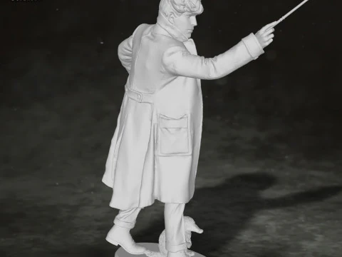 Newt Scamander Eddie Redmayne Fantastic Beasts Harry Potter Action Figures Custom 3D print model 3D Print Model
