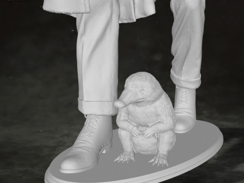 Newt Scamander Eddie Redmayne Fantastic Beasts Harry Potter Action Figures Custom 3D print model Modello di stampa 3D