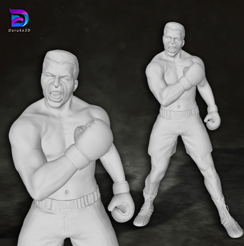 Muhammed Ali box boxer king legend sport Action Figures Custom 3D print model 3D 프린트 모델 .c4d .max .obj .3ds .fbx .stl .blend
