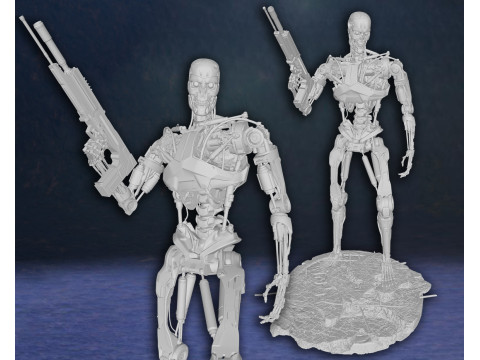 Terminator Genysis T-800 Endoskeleton Super Classic Hero Movie Custom Action Figure 3Dプリントモデル