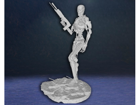 Terminator Genysis T-800 Endoskeleton Super Classic Hero Movie Custom Action Figure Modelo de Impressão 3D