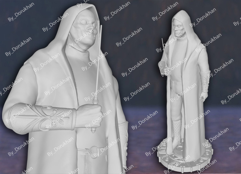 Harry Potter Death Eaters Action Figures Custom 3D Print Model Modelo de Impressão 3D .c4d .max .obj .3ds .fbx .stl .blend 