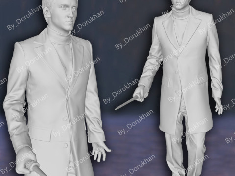Harry Potter Draco Malfoy Action Figures Custom 3D Print Model 3D Print Model