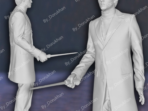 Harry Potter Draco Malfoy Action Figures Custom 3D Print Model 3D 打印模型