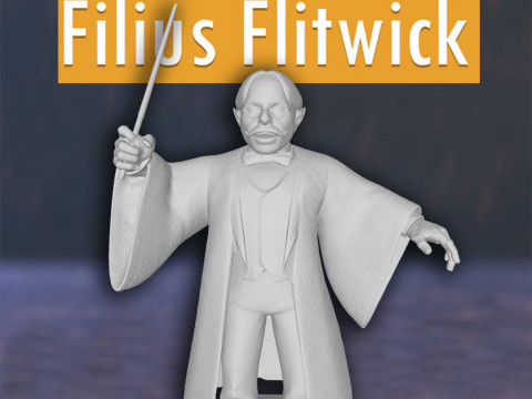 Harry Potter Professor Filius Flitwick Action Figures Custom 3D Print Model 3D Print Model