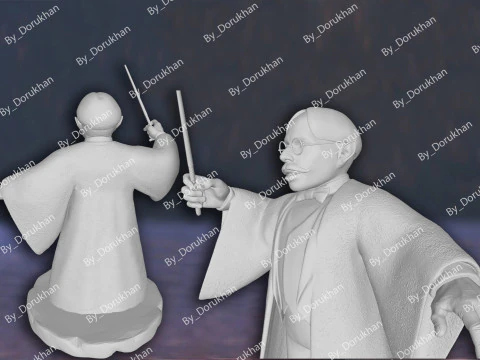 Harry Potter Professor Filius Flitwick Action Figures Custom 3D Print Model 3D Print Model
