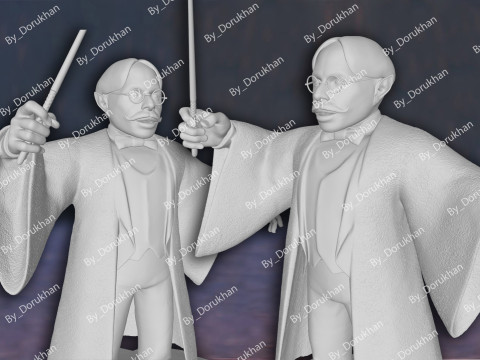 Harry Potter Professor Filius Flitwick Action Figures Custom 3D Print Model 3D Print Model