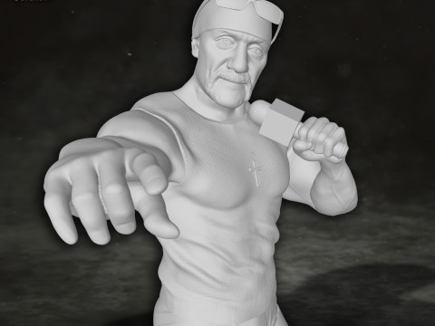 Hulk Hogan wrestling wrestler king legend Action Figures Custom 3D Print Model 3D 프린트 모델