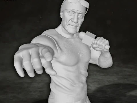 Hulk Hogan wrestling wrestler king legend Action Figures Custom 3D Print Model 3D Print Model