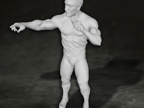 Hulk Hogan wrestling wrestler king legend Action Figures Custom 3D Print Model 3D Print Model