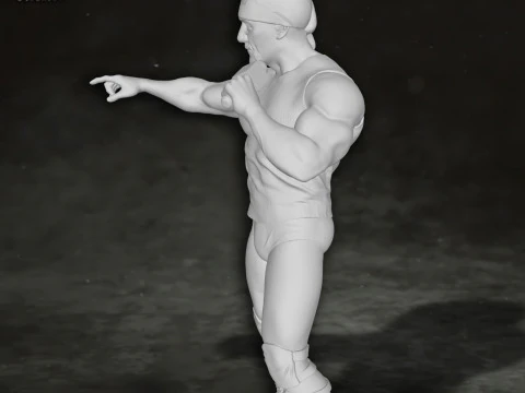 Hulk Hogan wrestling wrestler king legend Action Figures Custom 3D Print Model 3D Print Model