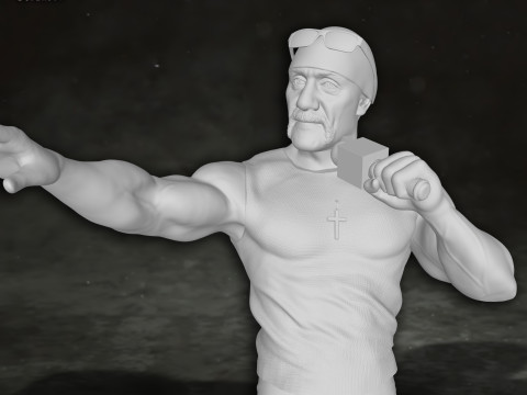 Hulk Hogan wrestling wrestler king legend Action Figures Custom 3D Print Model 3D 프린트 모델