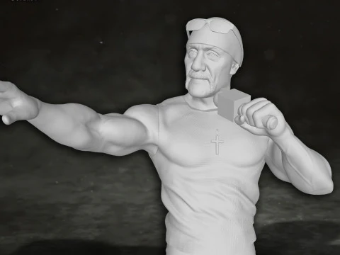 Hulk Hogan wrestling wrestler king legend Action Figures Custom 3D Print Model 3D Print Model