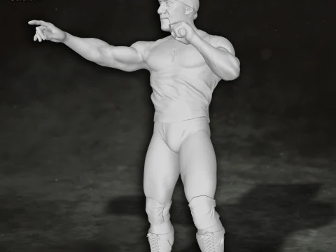 Hulk Hogan wrestling wrestler king legend Action Figures Custom 3D Print Model 3D Print Model