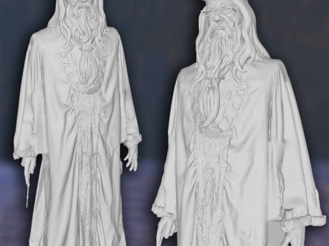 Harry Potter Albus Dumbledore Action Figures Custom 3D Print Model Model Cetak 3D