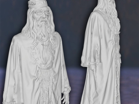 Harry Potter Albus Dumbledore Action Figures Custom 3D Print Model Model Cetak 3D