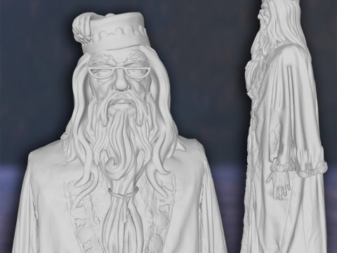 Harry Potter Albus Dumbledore Action Figures Custom 3D Print Model Model Cetak 3D