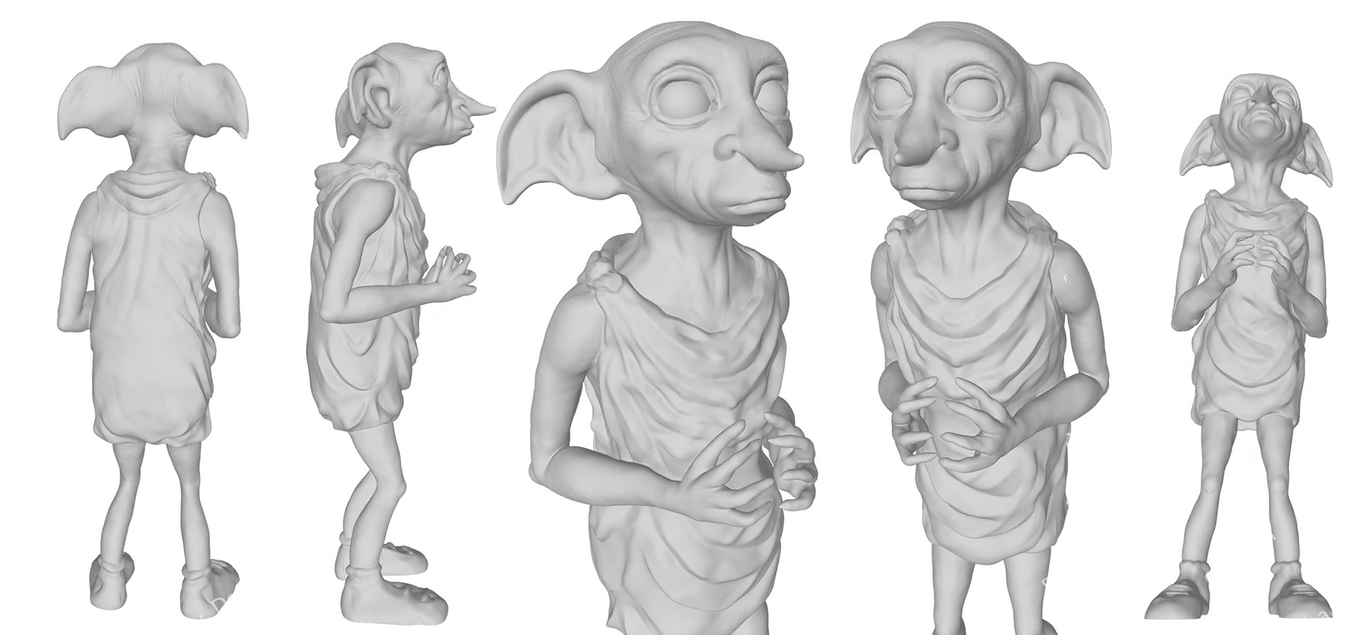 Harry Potter Dobby Action Figures Custom 3D Print Model 3D Print Model .c4d .max .obj .3ds .fbx .stl .blend 