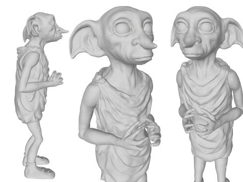 Harry Potter Dobby Action Figures Custom 3D Print Model 3D Print Model
