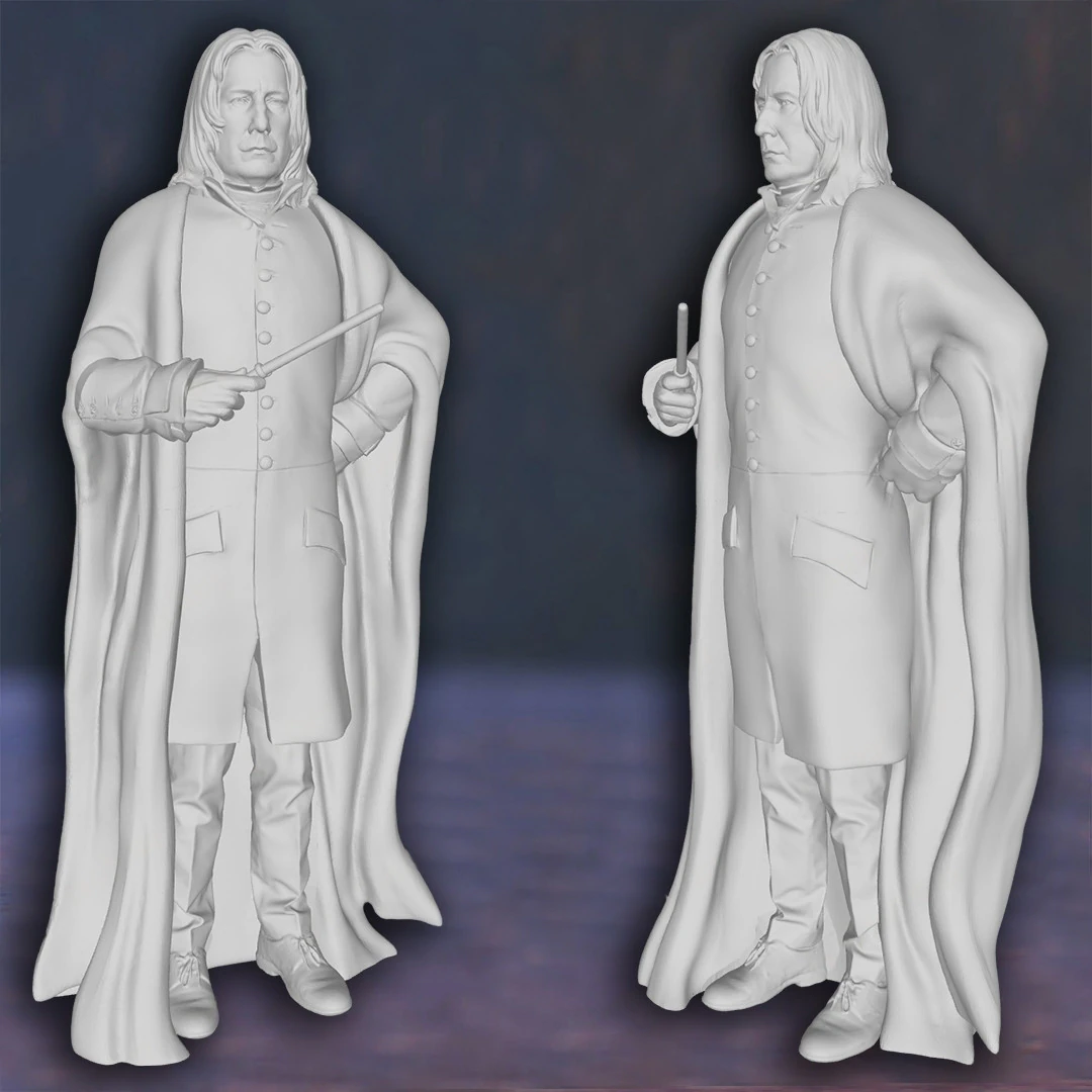 Harry Potter Severus Snape Alan Rickman Action Figures Custom 3D Print Model 3D Print Model .c4d .max .obj .3ds .fbx .stl .blend 